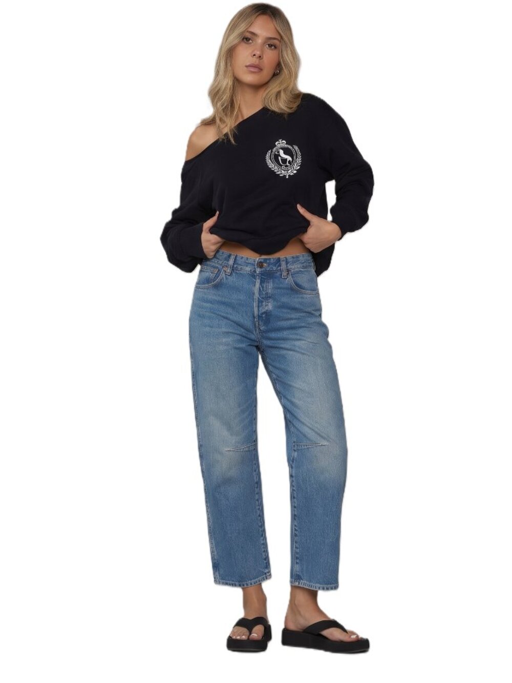 Madewell Perfect Vintage Barrel Jeans High‑Rise Light Vintage Wash Size 26